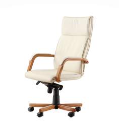 Кресло Лондон П кожа дерево